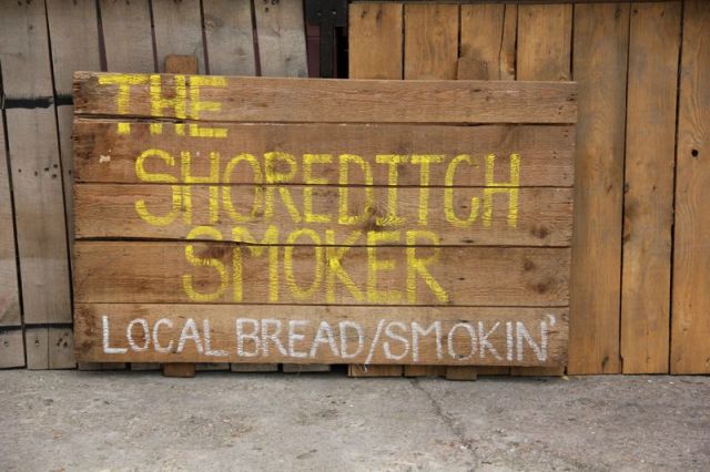 The Shoreditch Smoker - Small sign